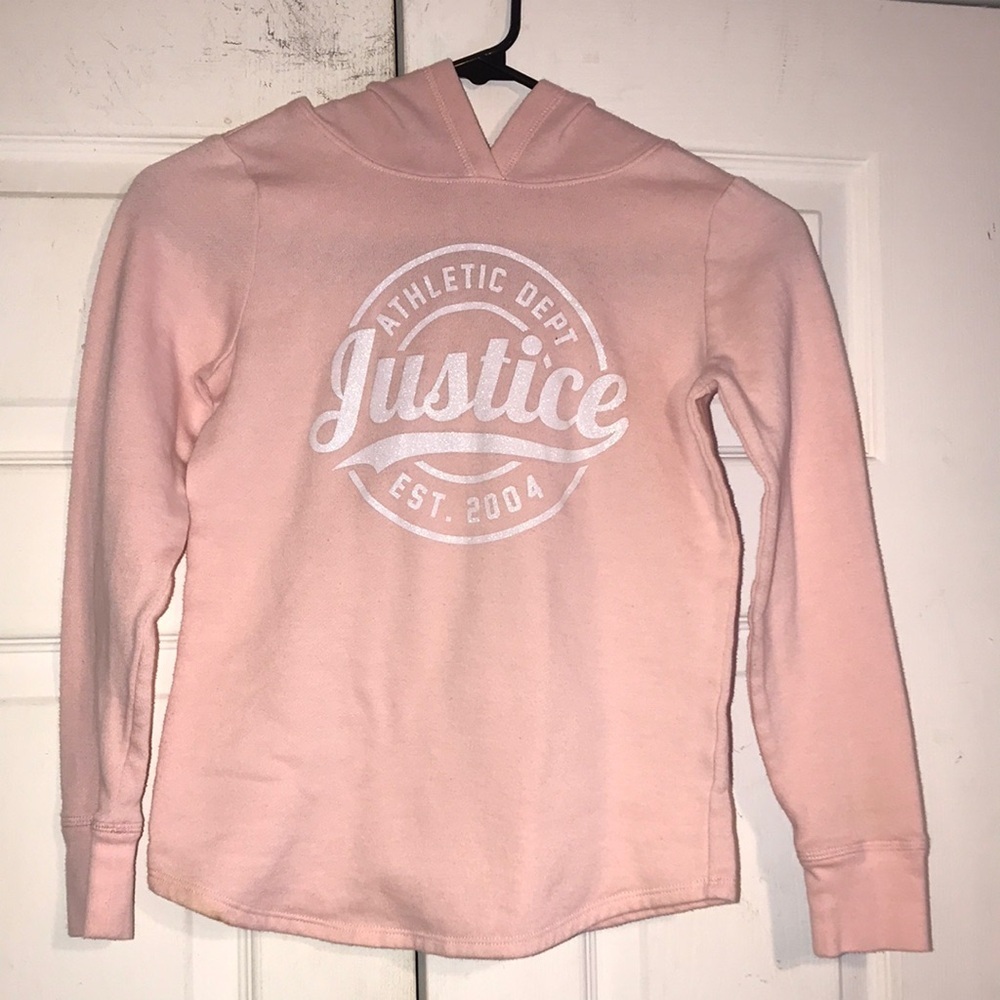 Girl’s Justice Glittered Hoodie